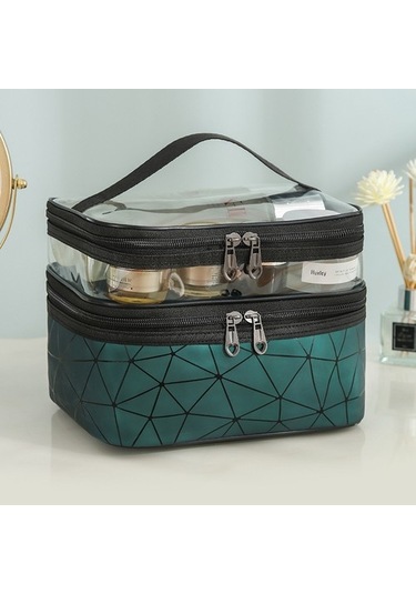Unimarket Taşınabilir Makyaj Çantası - Siyah 7vfaxm