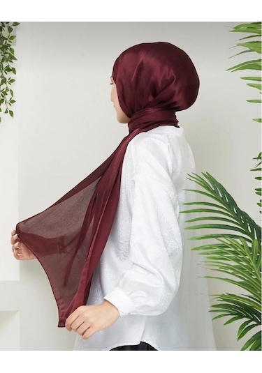 Gesshop Kadın Abiye Janjan Şal Bordo
