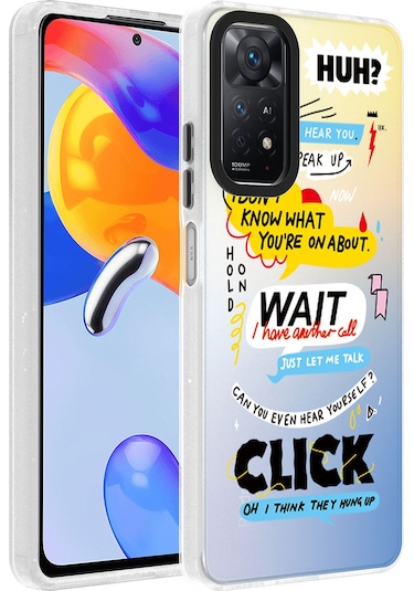 Xiaomi Redmi Note 11 Pro 5g Kılıf Desenli Zore Dragon Sert Kapak Kelimeler