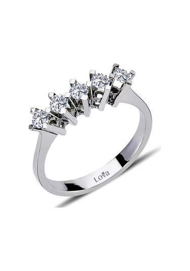 Lova F Renk 0,42 Karat Pırlanta Beştaş Yüzük - 1070083