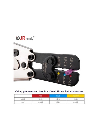 Jrready Act-ad10 Yalıtımlı Cırcırlı Terminal Sıkma Pensesi