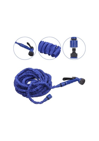 Pazly 7 Fonksiyonlu Bahçe Hortumu - 100ft/30m Esnek, Sızdırmaz, Yüksek Basınçlı, Oxford Kumaş/kauçuk