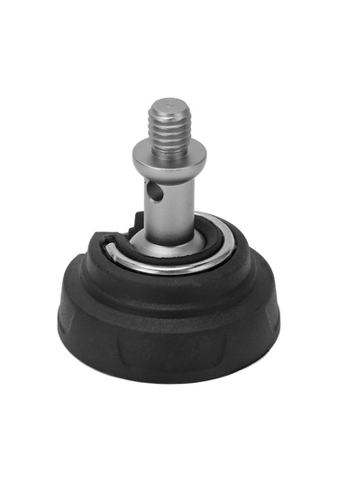 Dofolink 50mm Çaplı 3/8" Vida Bağlantılı Tripod Ayaklı, Kaymazlı Korumalı, Dayanıklı Gümüş Ve Paslanmaz Çelik Yer Değiştirme Pady Gsf50