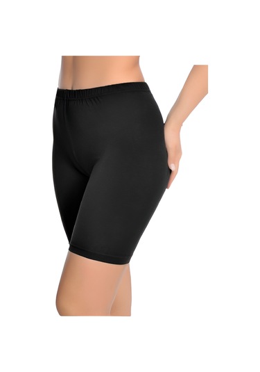 İyteks Kadın Likralı Diz Üstü Tayt 6'lı 1005 Siyah