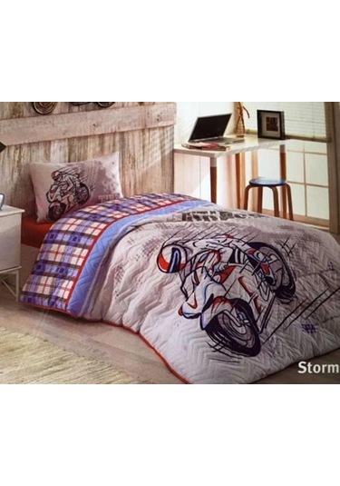 Kristal Kapitoneli Nevresim Takımı Storm Tek Kişilik Genç Desen