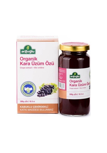 Arifoğlu Organik Kara Üzüm Özü 300 G