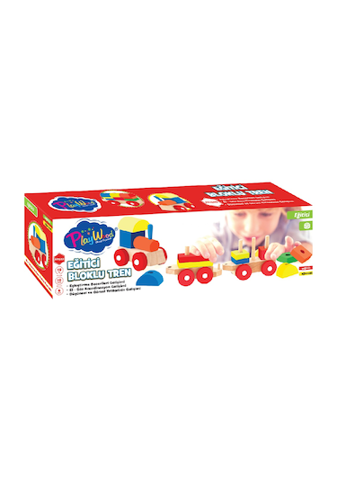 Play Wood Eğitici Ahşap Bloklu Bultak Tren 351