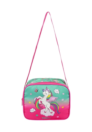 Waddell Lisanslı Fuşya Unicorn Desenli Kız Çocuk İlkokul Sırt Çantası Ve Beslenme Çantası