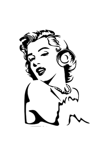 Miyrem Autosticker^ Marilyn Monroe Sticker Oto-motor-laptop-duvar-dekor 20 X 28 Cm