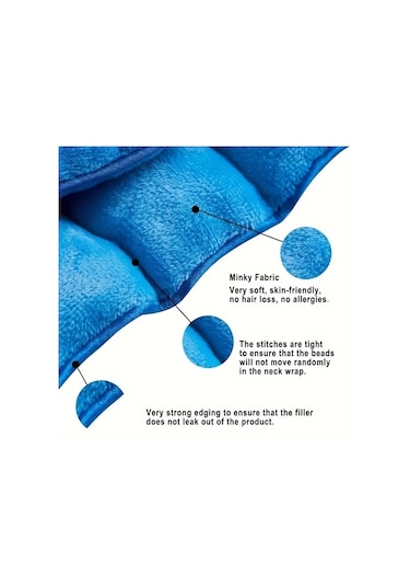 Willowhaven Boyun Isıtma Pedi Mikrodalga Ofis İçin Mavi 1 Adet Mavi