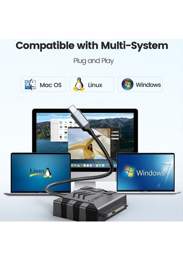 Novahub Orıco Uts1 Type-c / Usb-c Usb 3.0 2,5 İnç Sata Hdd Adaptörü, Kablo Uzunluğu: 1m, Kullanışlı Tasarım