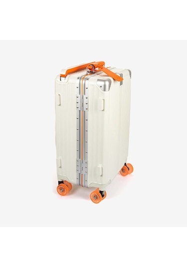 Baggaj Unisex Valiz 2523l Bej-orange