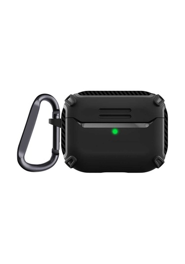 Airpods Pro 2 Uyumlu Kılıf Zore Airbag 26 Silikon-Siyah Siyah
