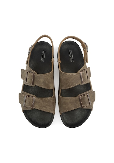 Barcelona Urban Sandals Rahat Yumuşak Tabanlı Erkek Sandalet-vizon Vizon