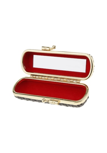 Homyl Deri Ruj Dudak Parlatıcısı Kasa Saklama Kutusu Balsam