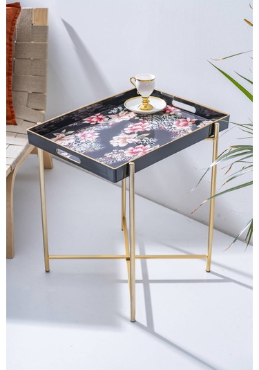 Elvira Çıkarılabilir Tepsili Sehpa - 50 Cm Renkli