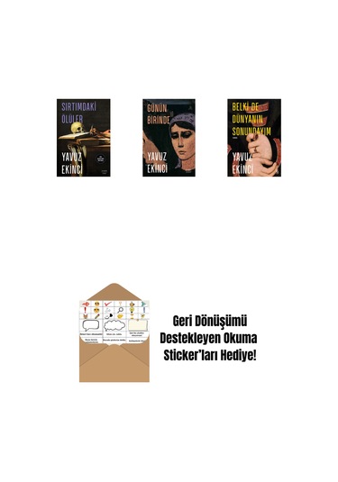 Sırtımdaki Ölüler + Günün Birinde + Belki De Dünyanın Sonundayım + Okuma Sticker'ları