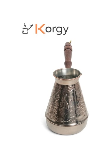Korgy Türk Kahvesi Cezvesi Bakır Cezeva İle Kaşık 600 Ml 305326286