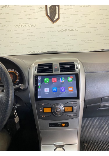 Toyota Corolla 2007-12 9" Uyumlu Androıd Multimedya Gerçek 2/32 Kablosuz Carplay Geri Görüş Kameralı 9"