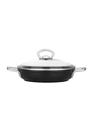 Nehir Titanium Siyah 20 Cm Kapaklı Sahan