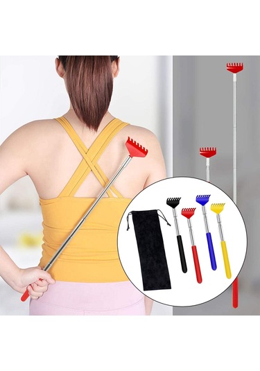 Suntek Geri Scratcher Teleskopik Masaj Aleti Ev Şükran Günü Çok Renkli