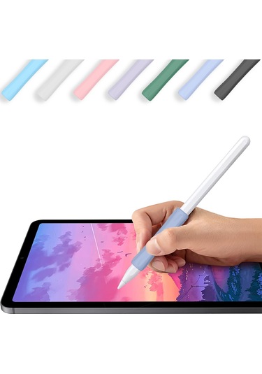 Apple Pencil 1-2 Nesil Pro Usb-c Uyumlu Soft Yumuşak Silikon Kalem Tutucu Zarif Ve Rahat Kullanım Lavanta