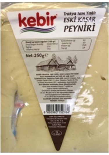 Trakya Eski Kaşar Peyniri 250 Gr X 12 Paket Geleneksel Olgunlaştırılmış Peynir