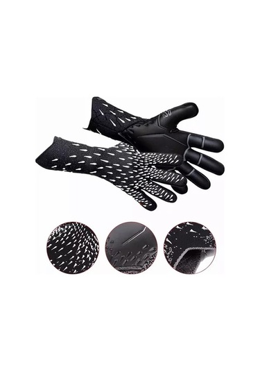 Artfulabode Yetişkinler Ve Gençler İçin Kırmızı Lateks Futbol Eldivenleri, Kaymaz Kalın Kalecisi, Antrenman İçin Kırmızı