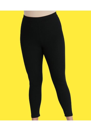 Bella Dossi Büyük Beden Uzun Tayt Siyah