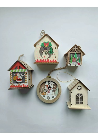 Magnitura.ru Aydınlatmalı 5 Adet Yılbaşı Ağacı Süsü 258657396 Anne