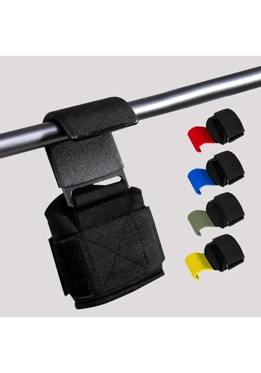 Reedark Güç Antremanı İçin Sarı Tekli Halka Grip Kanca - Çekim, Dambıl Ve Çubuk Hareketlerinde Tutku Gücü Artırıcı Aksesuar Çok Renkli