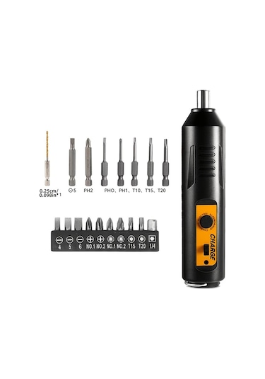 Motion003 18 Parça Mini Kablosuz Elektrikli Vidalı Set Lityum Bataryalı Usb Şarj Edilebilir 2 Hız Geri Vites Mobilya Aletler Oyuncak Tamiri