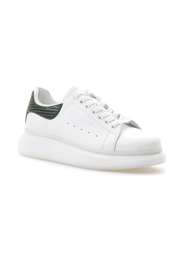 Pierre Cardin Erkek Hakiki Deri Casual Günlük Ayakkabı 40-44 24y 10205 M Beyaz Haki Beyaz Haki Beyaz - Haki