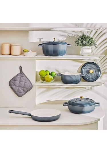 Emsan Blue Royal 7 Parça Tencere Seti