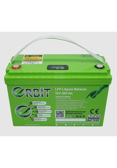 Orbit 12 V 100 Ah Lifepo4 Akü
