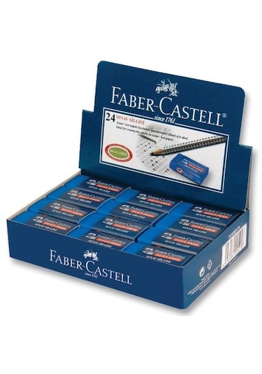 Faber-Castell Sınav Silgisi Dust-Free Mavi 24’Lü Paket