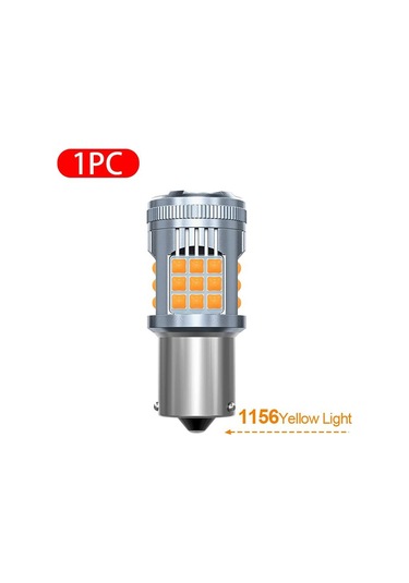 Seametal Süper Parlak Led Canbus Işık 1156 Ba15s 1157 Bay15d P21/5w Dönüş Sinyali Için Hata Yok 1156 Amber