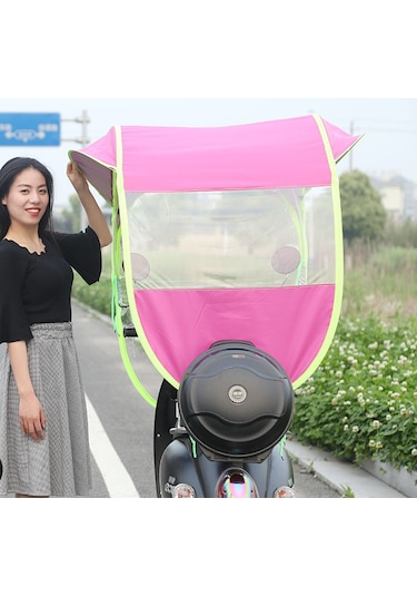 Motor Ve Scooter İçin Su Geçirmez Koruma Güneşlik Tente Pembe