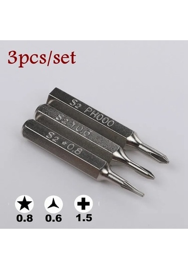 3 Adet Üçgen Tornavida 3/25 " Bit Torx T2 T3 T4 T5 T6 Ph000 Pentalobe 0.8/1.2 Huawei Samsung Macbook Air Pro Iphone7/8/x/xr/xs Max 3954