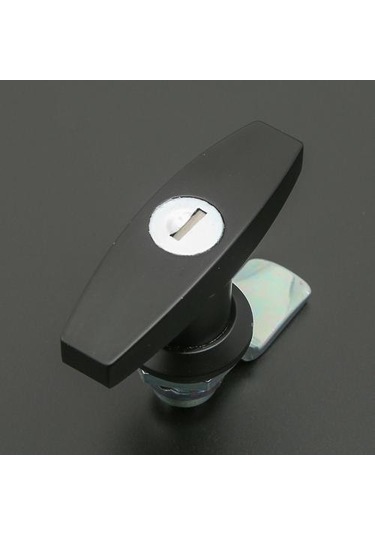 Evrensel T-saplı Kapı Mandalı Kilidi Römork Karavan Rv Kamyonet Kanopi Alet Kutusu Siyah