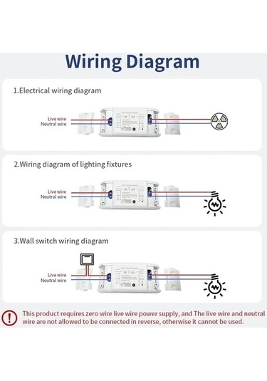 Maoyaya 20a/16a/10a Wifi Anahtarı Akıllı Ev Otomasyonu Röle Modülü Kablosuz Kontrol 16a Diğer