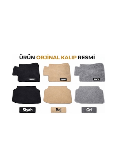 Bmw E92 Araca Özel Halı Paspas Kaymaz Taban 4 Parça