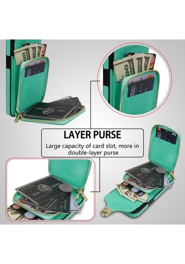 Bloomnest Cbtx İphone Uyumlu 14 Pro Fermuar Donanım Kartı Cüzdan Kılıfı Diğer