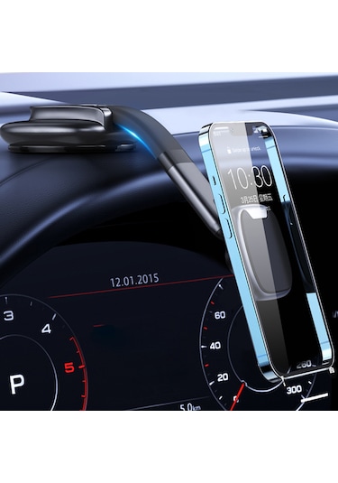 Xindoker Sürekli Manyetik Tutucu İle Çok Fonksiyonlu Araç Telefon Tutucu, Geniş Uyumlu, Esnek Kollü Ve Sağlam Sürtünme İle Güvenli Navigasyon İçin Siyah-gri Diğer