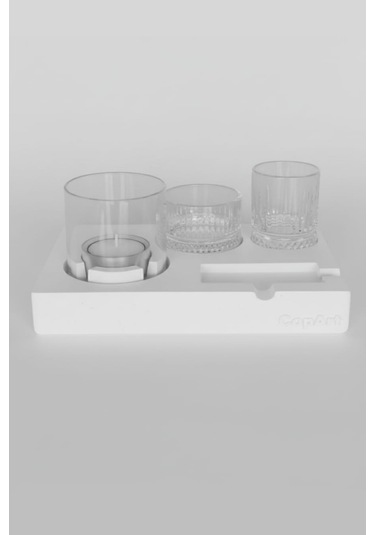 Elza Beyaz Biyoetanol Masaüstü Şömine - 1 Lt Copart Yakıt Hediye