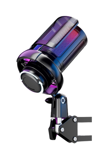 Driton Driton Youtuber Mikrofon Mv-6s Siyah Rgb Usb Oyuncu Yayınc