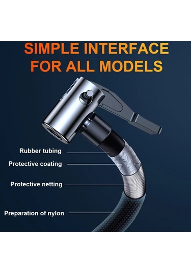 Araba Taşınabilir Mini Lastik Akıllı Hava Kompresör & Hava Pompası, Stil: Kablolu