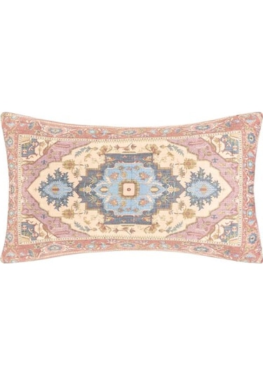 Evidea Soft Etnik Desenli Kırlent - Renkli - 30x50 Cm renkli