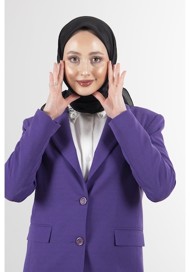 Latte Brisa Vual Eşarp /1196 - Siyah
