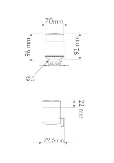 Mucco Seçilebilir 6 Sesli 85 / 260v Ac/dc Siren Kırmızı